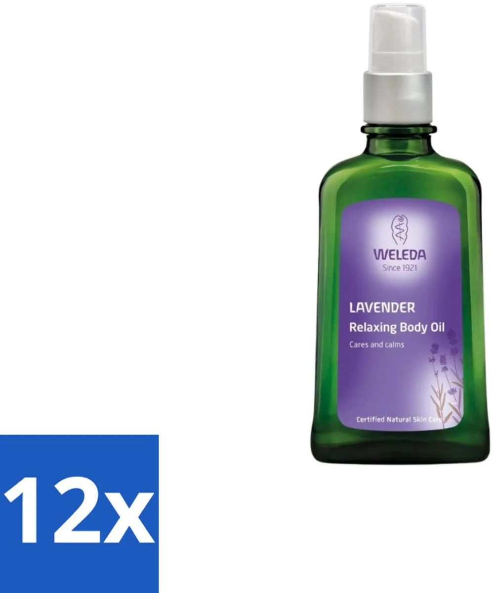 12 x WELEDA - Bodyolie Ontspannend - Lavendel - 100 ml - Lavendel Olie - Bodyolie - Ontspannende Bodyolie - Natuurlijke Bodyolie - Huidverzorging från Weleda – produktbild