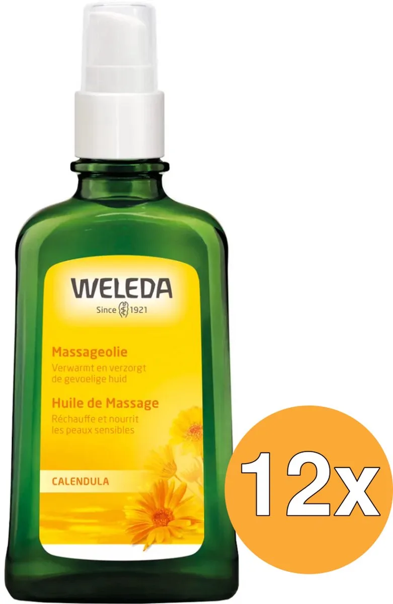 12x WELEDA Calendula massageolie (100 ml) de Weleda – photo produit