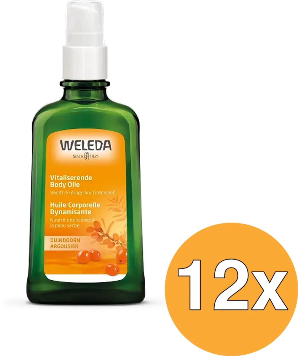 12x WELEDA Duindoorn vitaliserende body olie (100 ml) de Weleda – photo produit