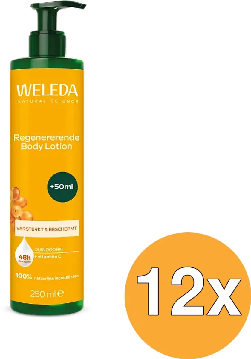12x WELEDA Regenererende Body Lotion Duindoorn (250 ml) de Weleda – photo produit