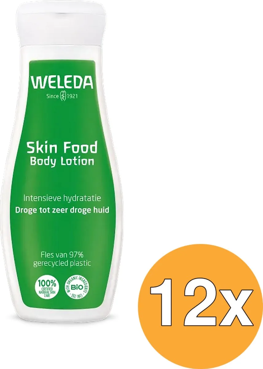 12x Weleda Skin Food Bodylotion (200 ml) fra Weleda – produktbillede