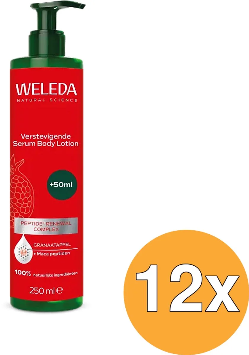 12x WELEDA Verstevigende Serum Body Lotion Granaatappel (250 ml) von Weleda – Produktfoto