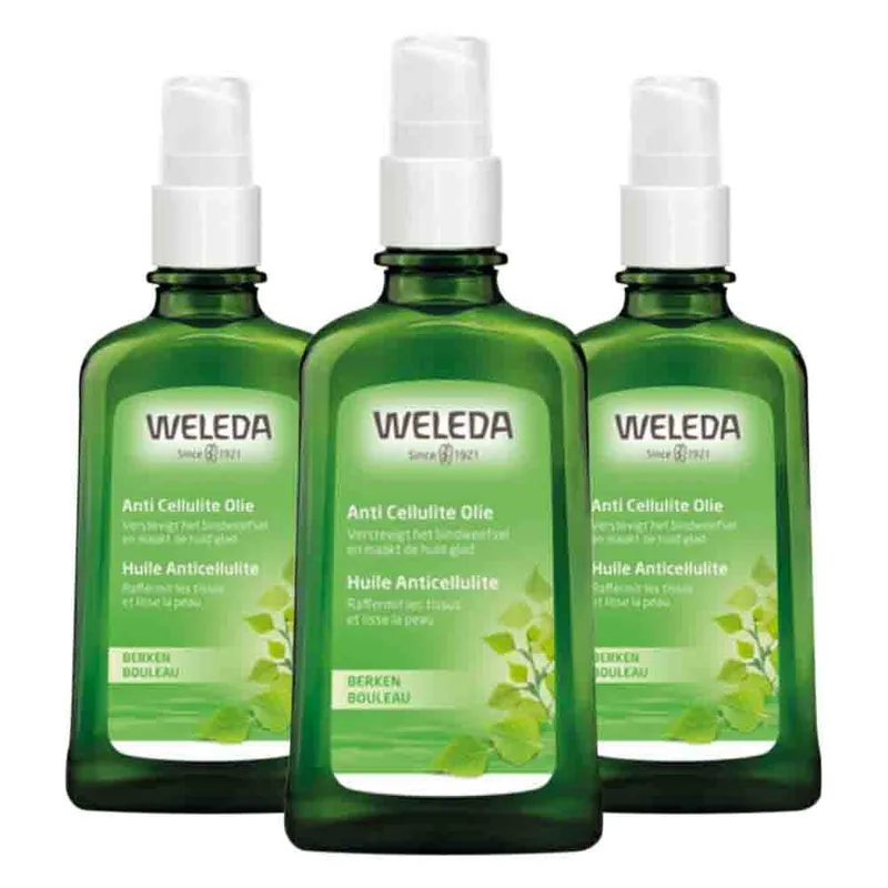3x WELEDA Berken Anti Cellulite Olie 100 ml fra Weleda – produktbillede