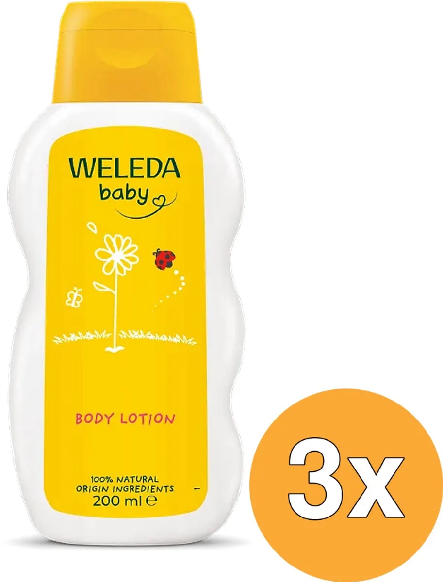 3x WELEDA Calendula Body Lotion (200 ml) van Weleda – productfoto