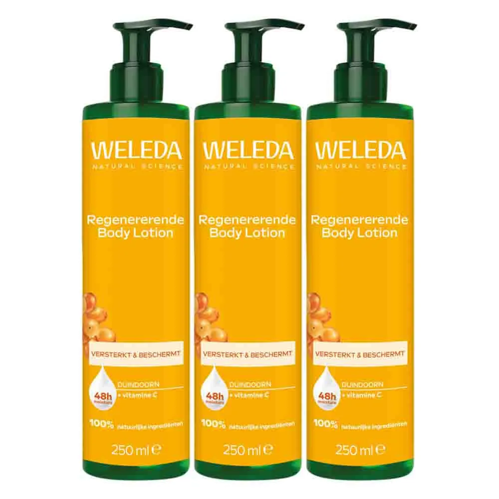 3x WELEDA Duindoorn Bodylotion 250 ml von Weleda – Produktfoto
