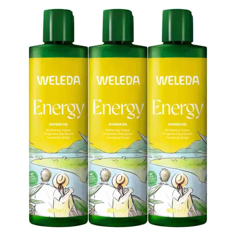 3x WELEDA Gember Douchegel Energy 400 ml van Weleda – productfoto