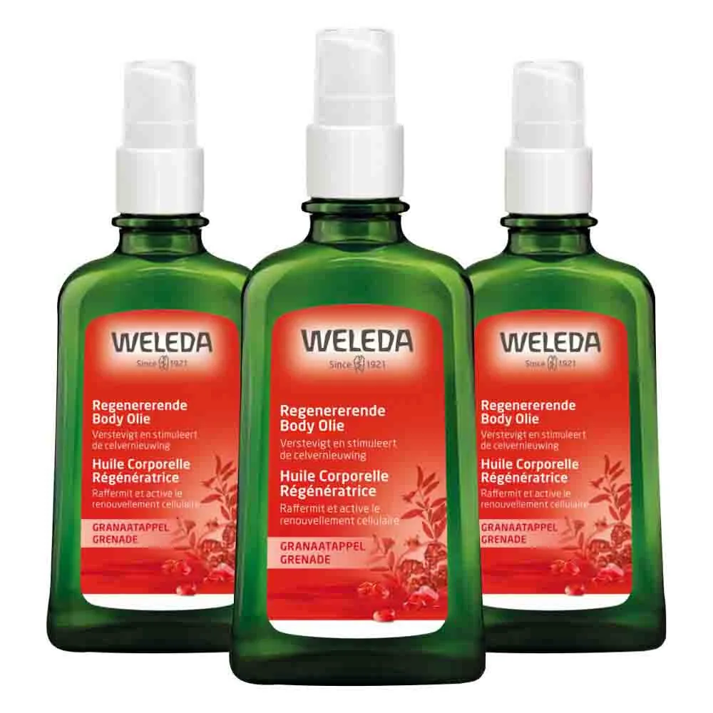 3x WELEDA Granaatappel Regenererende Body Olie 100 ml de Weleda – photo produit