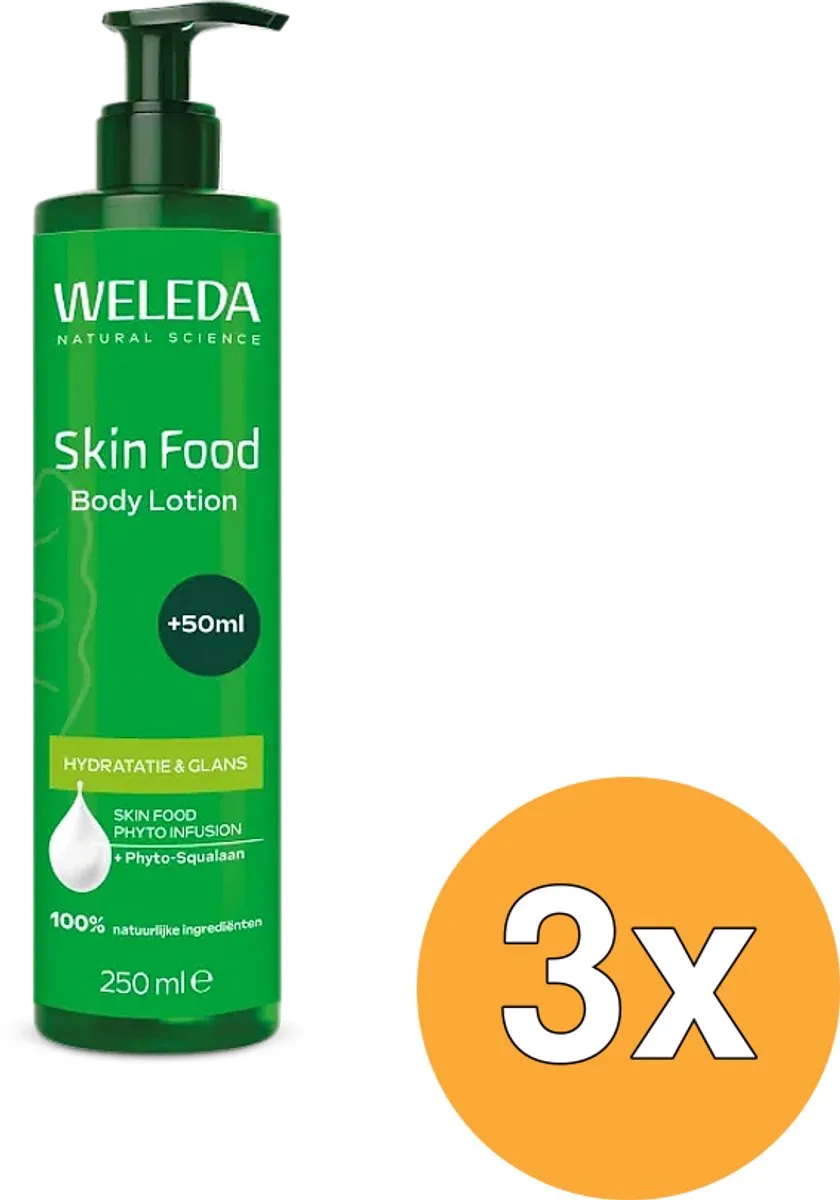 3x WELEDA Skin Food Body Lotion (250 ml) van Weleda – productfoto
