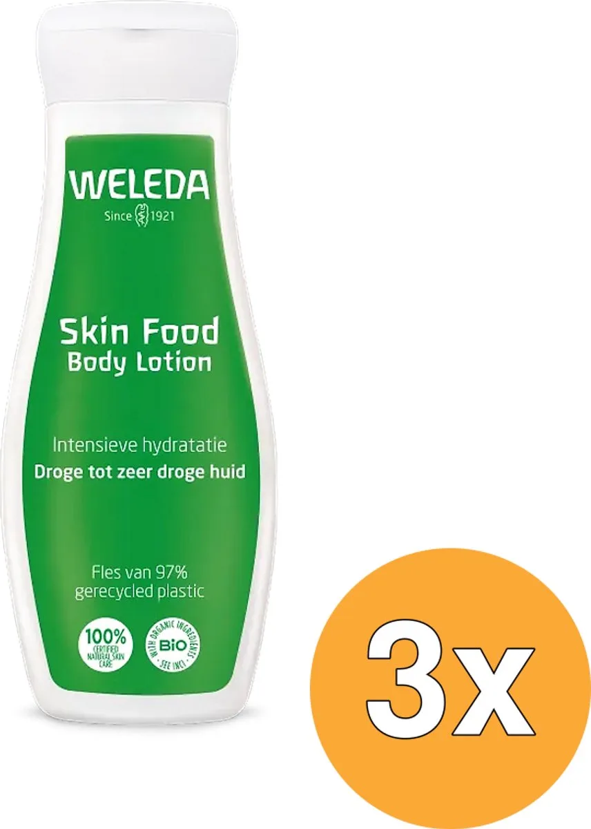 3x Weleda Skin Food Bodylotion (200 ml) van Weleda – productfoto