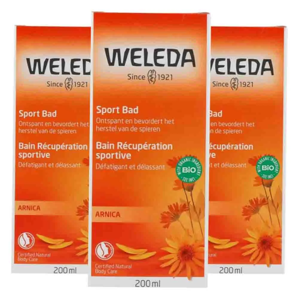 3x WELEDA Sport Badmelk 200 ml de Weleda – photo produit