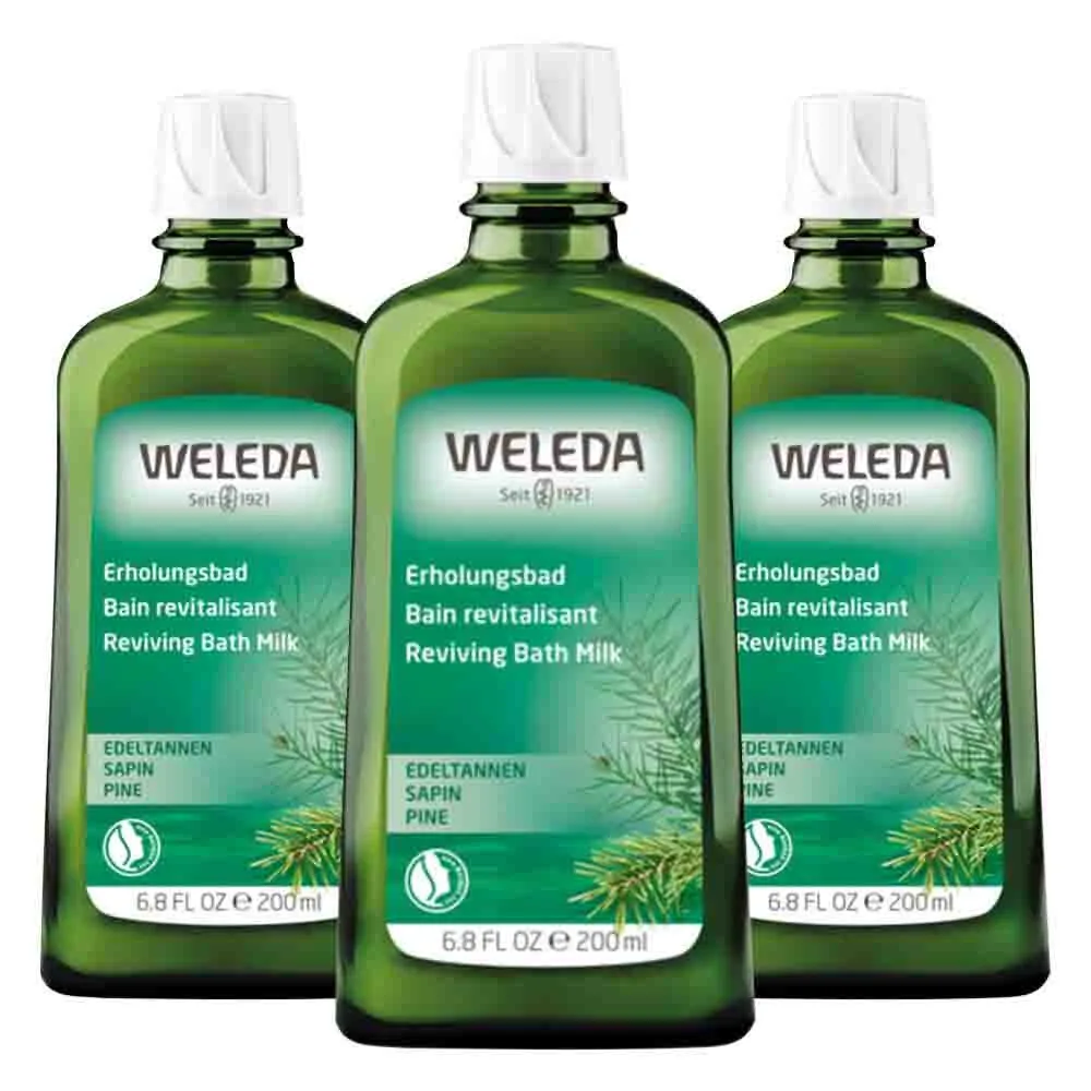 3x WELEDA Zilverspar Badmelk 200 ml från Weleda – produktbild