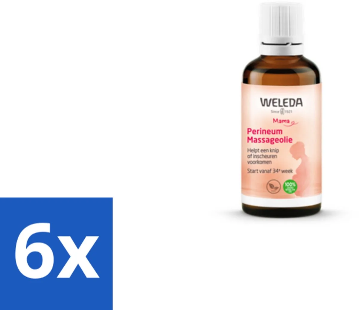 6 x WELEDA - Perineum massageolie - Mama & Baby - 50 ml - Bevallingsolie - Perineum Massage - Zwangerschapsmassage - Natuurlijke Bevalling - Amandelolie de Weleda – photo produit
