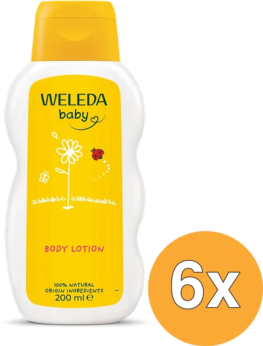 6x WELEDA Calendula Body Lotion (200 ml) van Weleda – productfoto