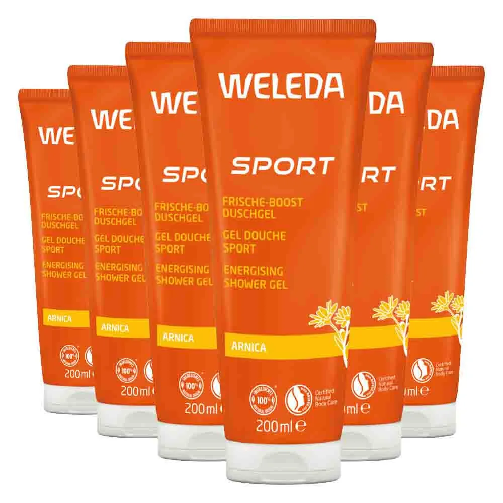 6x WELEDA Sport Douchegel Arnica 200 ml van Weleda – productfoto