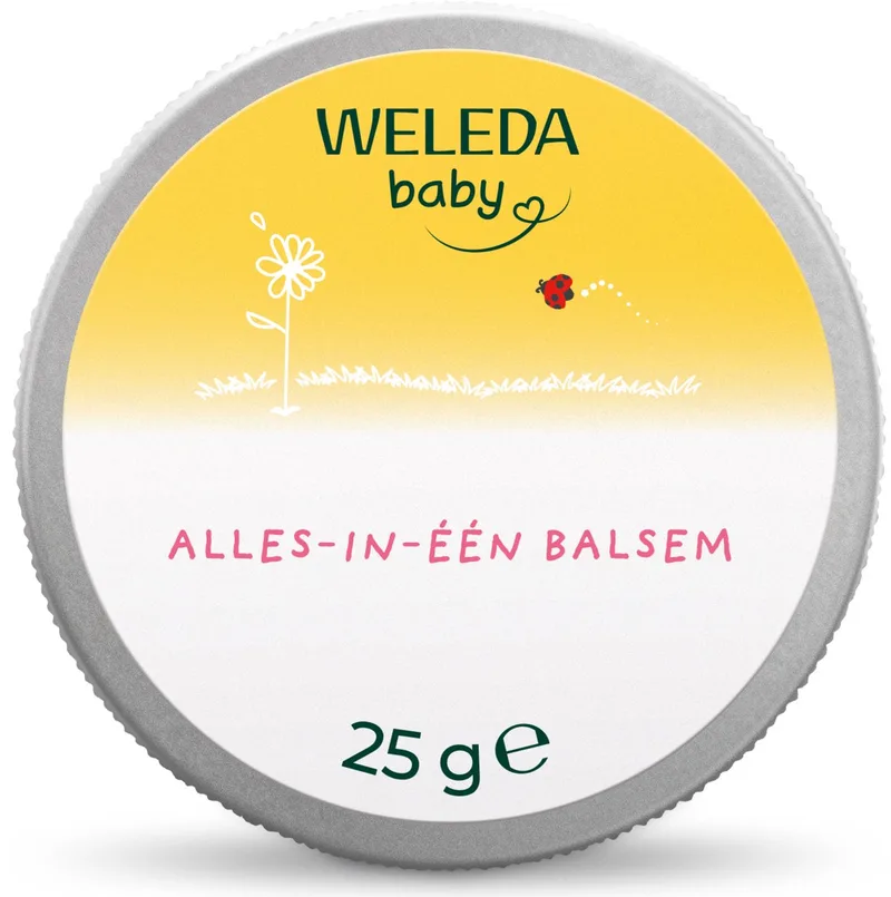 Alles-in-één Baby Balsem - Calendula - Voedt & Beschermt de Gevoelige Babyhuid - 100% Natuurlijke Ingrediënten - 25g från Weleda – produktbild