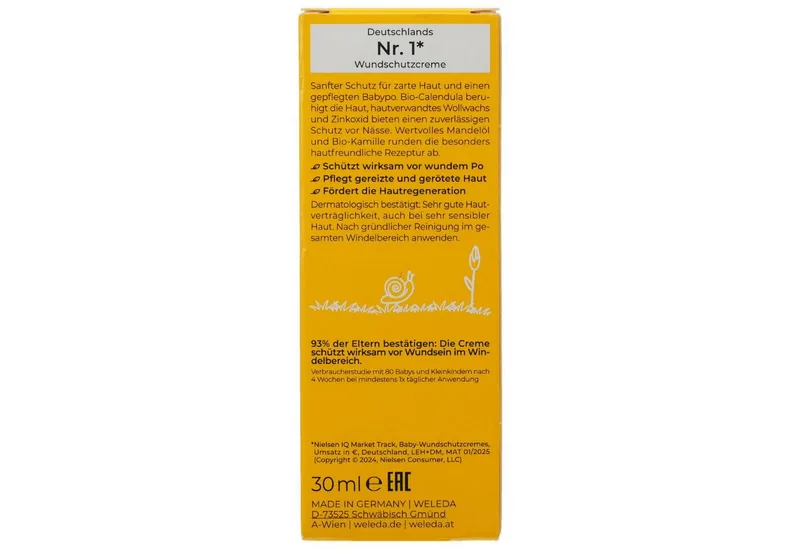 Crème Pour Le Change Calendula Nappy Change 30ml de Weleda – photo produit 4 sur 5