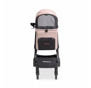 Hunde-Transportbox Bella Tier Transportwagen / Hunde Buggy de Wonderfold en Rose – photo produit 3 sur 5