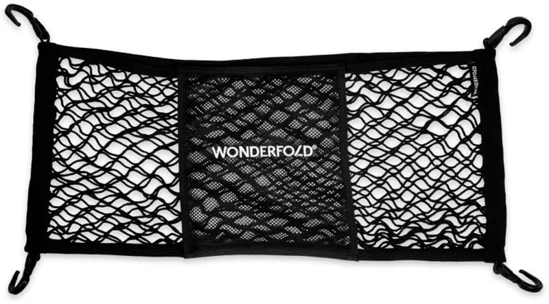 W-serie Bagagenet - Voor Kinderwagen - Rekbaar - (72 cm x 34 cm) de Wonderfold en Noir – photo produit