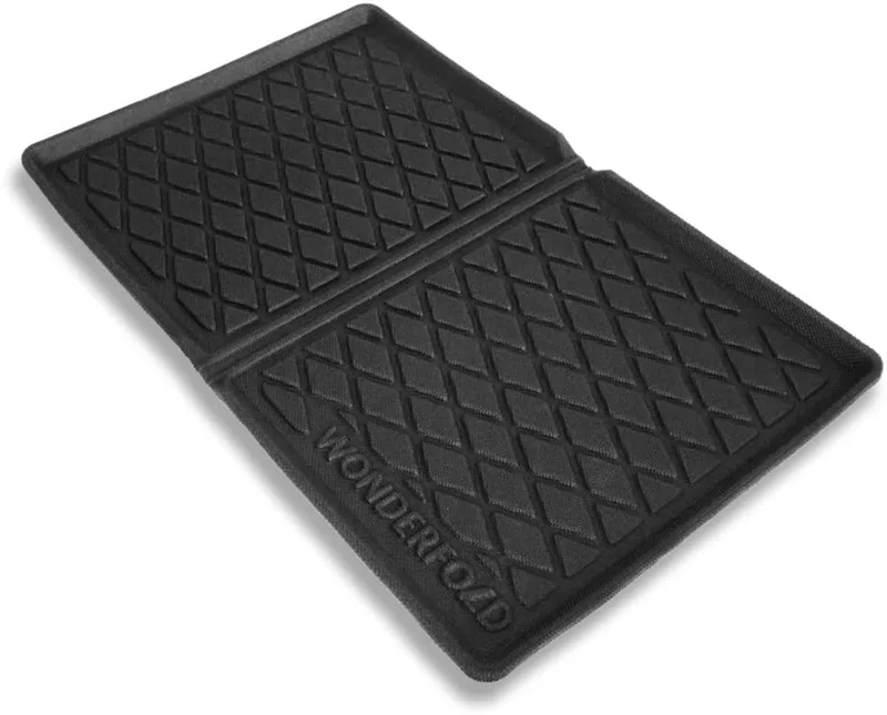 W4 Mat voor Kinderwagen en Bolderkar - All Weather TPE Gel Rubber de Wonderfold en Noir – photo produit