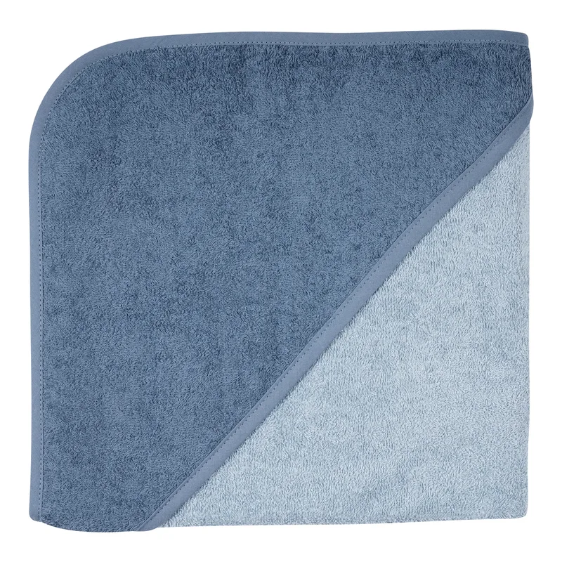 Kapuzen-Badetuch 100x100 cm de Wörner en Bleu – photo produit