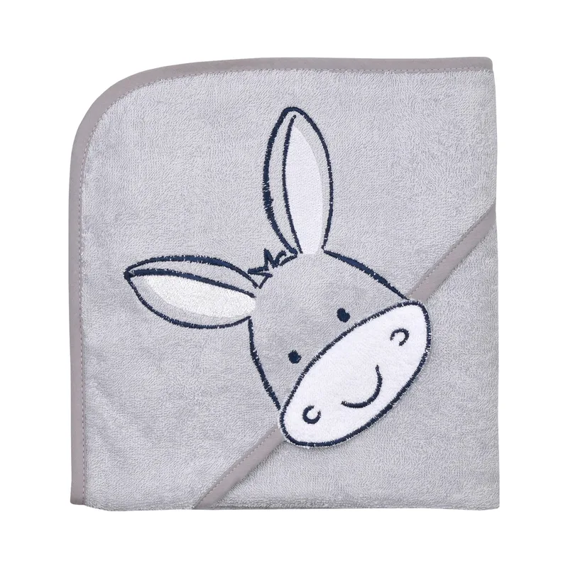 Kapuzen-Badetuch 80x80 cm mit Motiv de Wörner en Gris, 80 × 80 mm – photo produit