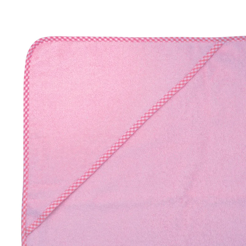 Kapuzen-Badetuch 80x80 cm de Wörner en Rose, 80 × 80 mm – photo produit