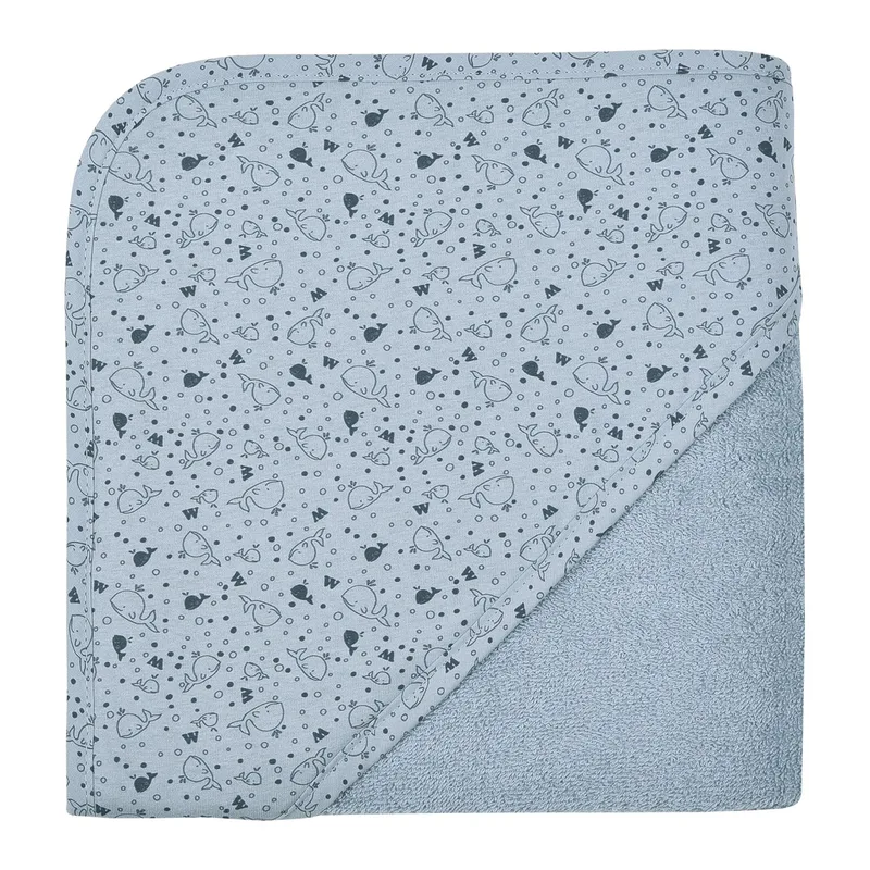 Kapuzenbadetuch 80x80 cm från Wörner i Blå, 80 × 80 mm – produktbild