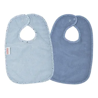 Wörner 2er-Pack Lätzchen mit Druckknopf 26x40 cm de Wörner en Bleu, 40 × 26 mm – photo produit 1 sur 2