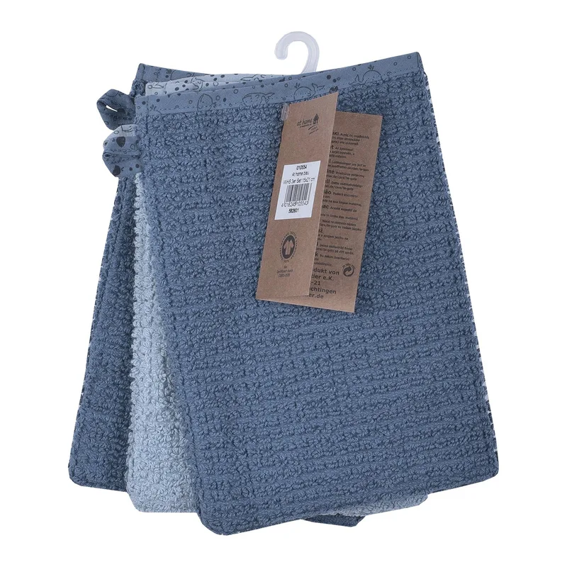 Wörner 3er-Pack Waschlappen 15x21 cm de Wörner en Bleu, 21 × 15 mm – photo produit