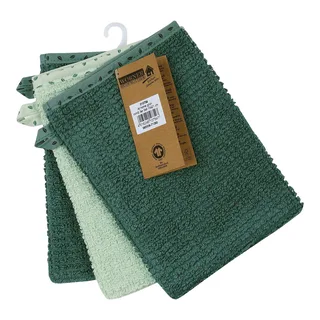 Wörner 3er-Pack Waschlappen 15x21 cm van Wörner in Groen, 31 × 18 × 3 mm – productfoto 2 van 2