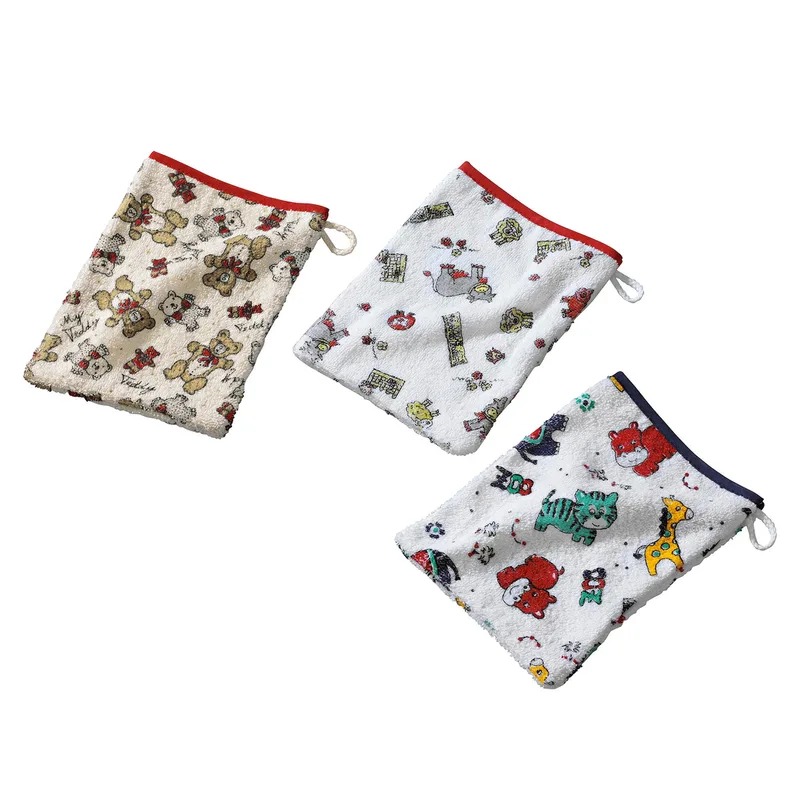 Wörner 3er-Pack Waschlappen Frottee van Wörner in Wit – productfoto