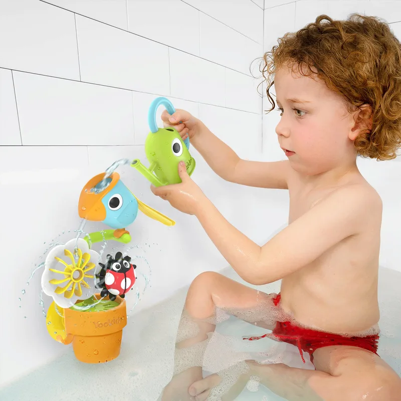 Badespielzeug Blumentopf Vogel från Yookidoo i Flerfärgad, 23 × 8 × 28 mm – produktbild
