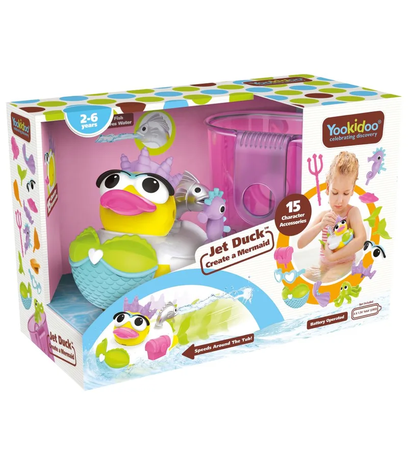 Badspeelgoed - Jet Eend - Maak een Mermaid van Yookidoo – productfoto