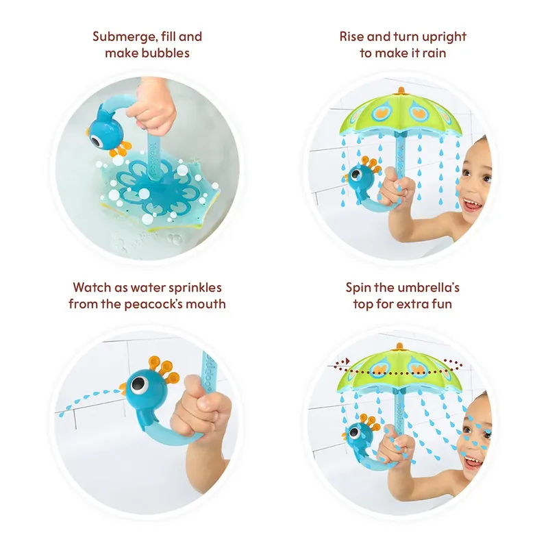 Fill ´n´ Rain Peacock Umbrella (yo40223) Badleksaker från Yookidoo – produktbild 3 av 4