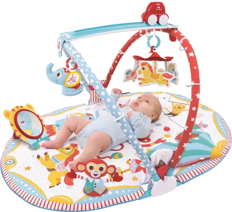 Speelkleed met Bogen en Bewegende Mobiel Circus de Luxe van Yookidoo in Meerkleurig – productfoto