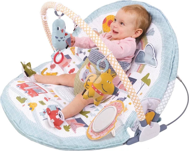 Speelkleed Urban Gymotion Lay To Sit Up från Yookidoo i Pastel Blauw Multi – produktbild
