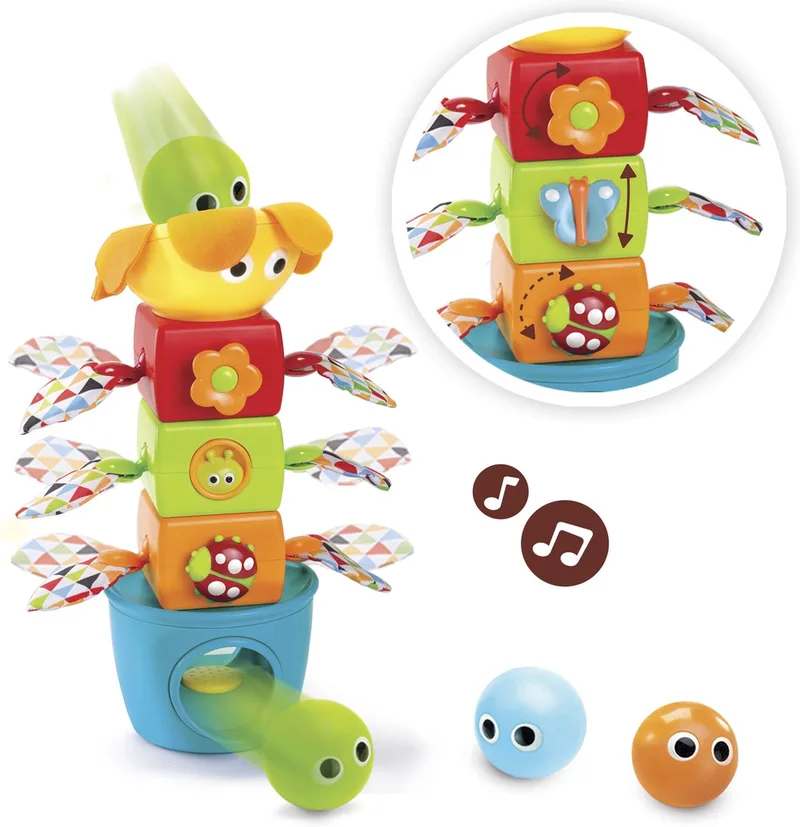 Stack Flap Tumble Speel En Stapeltoren van Yookidoo in Meerkleurig – productfoto