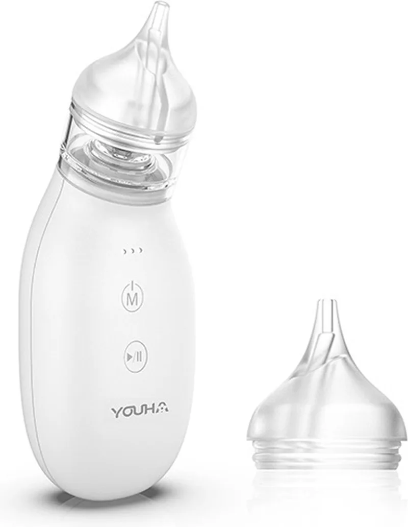 Baby neusreiniger - Elektrische neuszuiger - 3 zuiglevels - 2 opzetstukken - Inclusief USB - Vanaf 0 maanden från Youha – produktbild