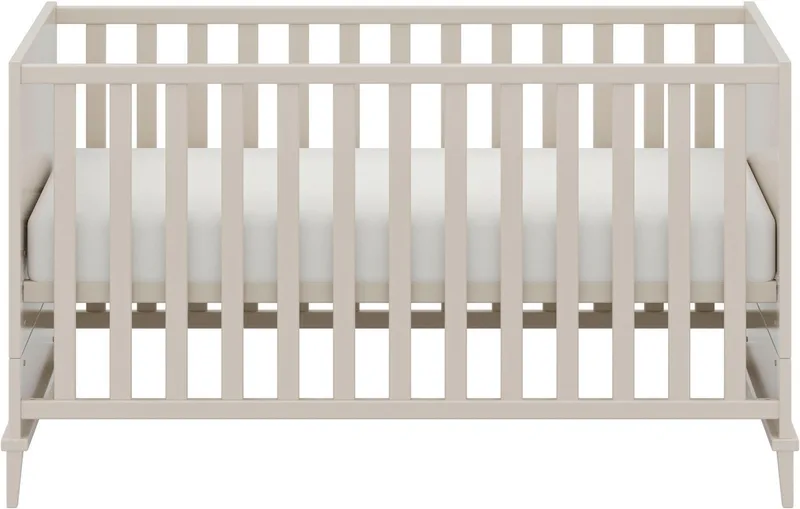 Babymöbel-Set SISTER LOU, 3-teiliges Babyzimmer in modernes Komplettset, (Spar-Set, 3-tlg., 70x140cm Babybett, Kleiderschrank 3-türig, Wickelkommode inkl. Aufsatz), Kinderzimmer, Soft-Close-Funktion, Mitwachsendes Bett inkl. Lattenrost by yuny by PAIDI in Beige – product photo 3 of 5