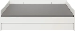 Kinderbett LOVELY ALIV mit Bettkasten, Jugendliege, bietet extra Stauraum oder zweite Liegefläche, Kojenliege Off-White van yuny by PAIDI in Wit – productfoto 1 van 5