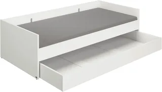 Kinderbett LOVELY ALIV mit Bettkasten, Jugendliege, bietet extra Stauraum oder zweite Liegefläche, Kojenliege Off-White van yuny by PAIDI in Wit – productfoto 3 van 5