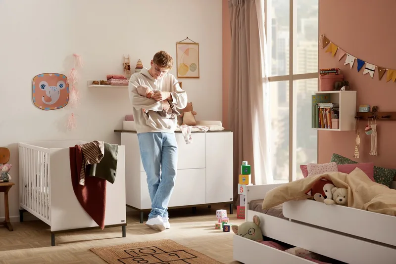 Kinderbett LOVELY ALIV mit Bettkasten, Jugendliege, bietet extra Stauraum oder zweite Liegefläche, Kojenliege Off-White van yuny by PAIDI in Wit – productfoto 4 van 5