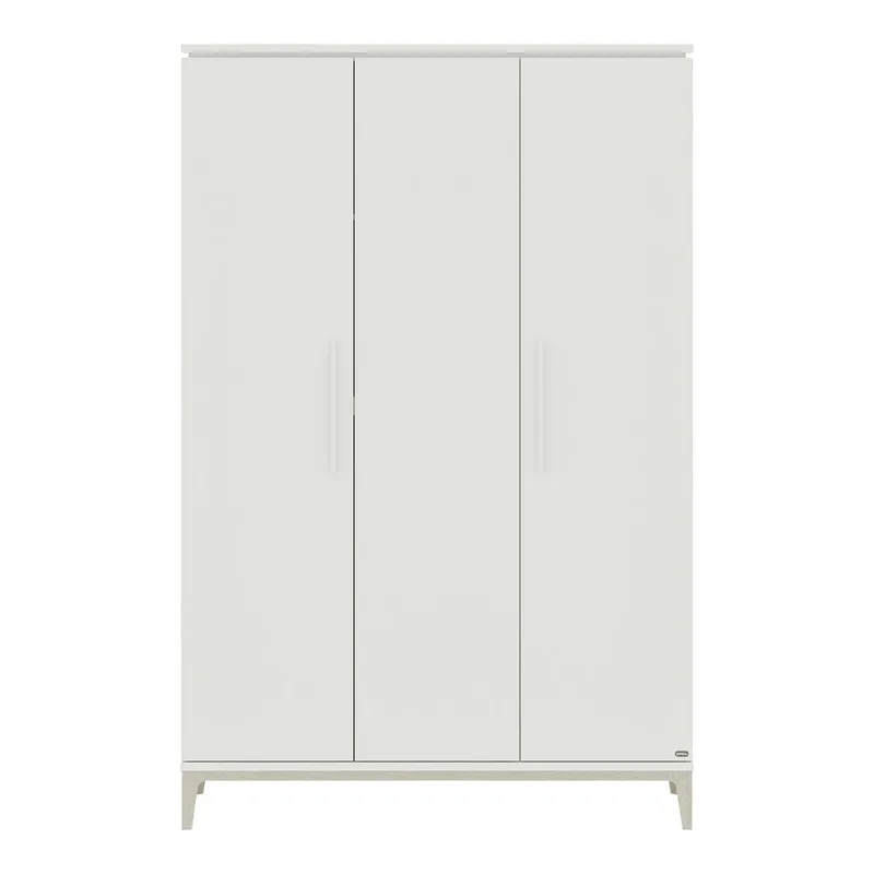 Kleiderschrank Cutie Lea 3-türig van yuny by PAIDI in Wit, 131 × 200 mm – productfoto 1 van 2