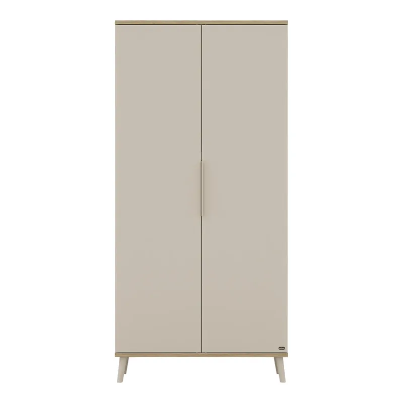 Kleiderschrank Hazel 2-türig van yuny by PAIDI in Beige, 95 × 198 mm – productfoto