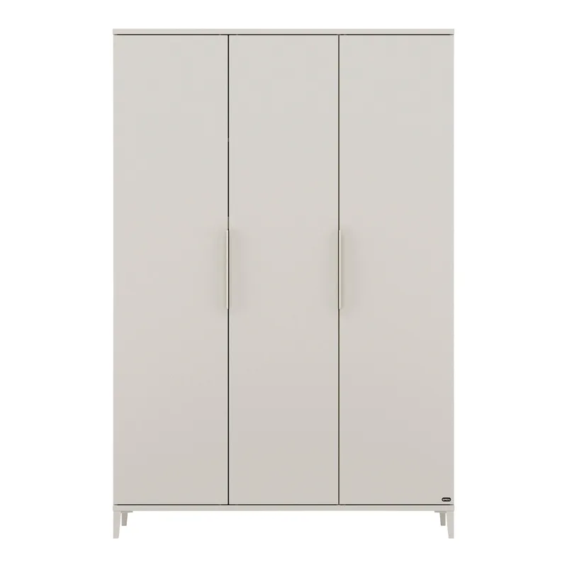 Kleiderschrank Sister Lou 3-türig fra yuny by PAIDI i Beige, 130 × 195 mm – produktbillede 1 af 2