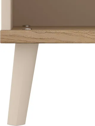Sideboard HAZEL in Beige, 6 offene Fächer (B/H/T ca. 123/87/38 cm), modernes & stabiles Regal aus Holz, offenes Standregal van yuny by PAIDI in Beige, Bruin – productfoto 3 van 4