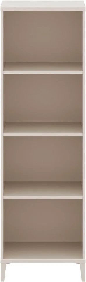 Standregal SISTER LOU mit 4 offenen Fächern, 48x155x38cm, stabiles und langlebiges Regal in Beige, geprüfte Qualität van yuny by PAIDI in Beige, Bruin – productfoto 3 van 5