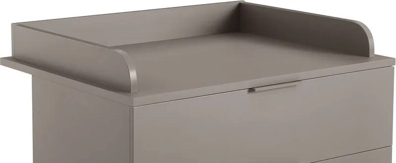 Wickelkommode BROTHER STU mit abnehmbarem Aufsatz und 3 Schubladen, Kommode in Taupe, 95 cm Breite, geprüfte Sicherheit, Soft-Close von yuny by PAIDI in Braun – Produktfoto 4 von 5