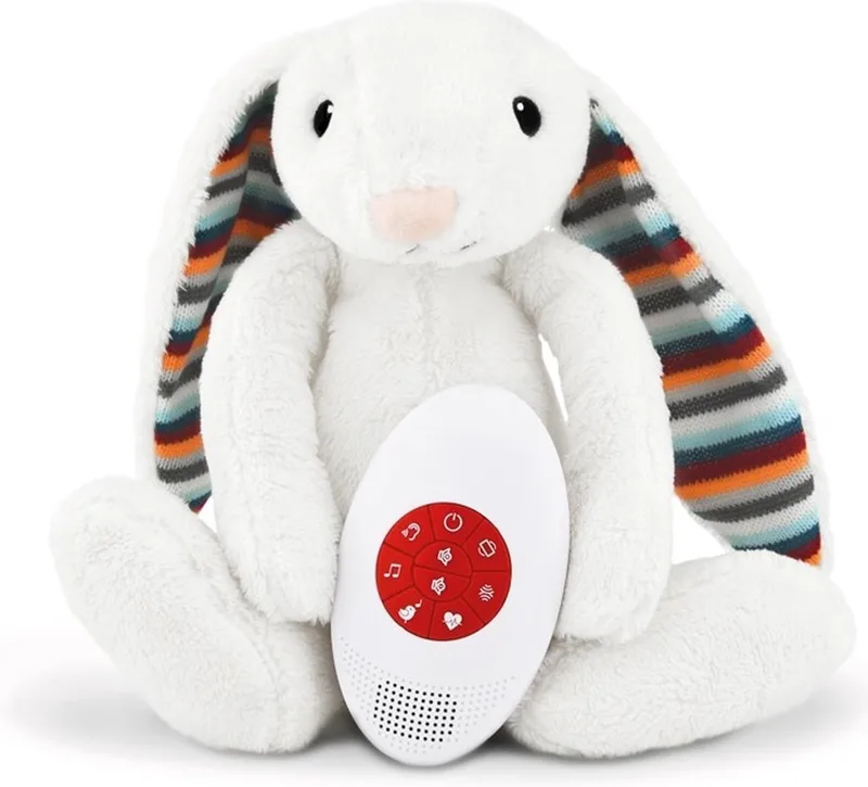 Heartbeat Bibi Konijn Knuffel met Geluid de ZAZU en Blanc – photo produit