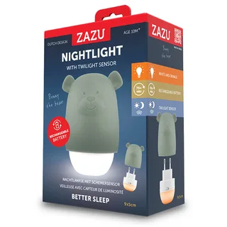 Nachtlampje Zazu Benny The Bear groen van ZAZU – productfoto 3 van 3